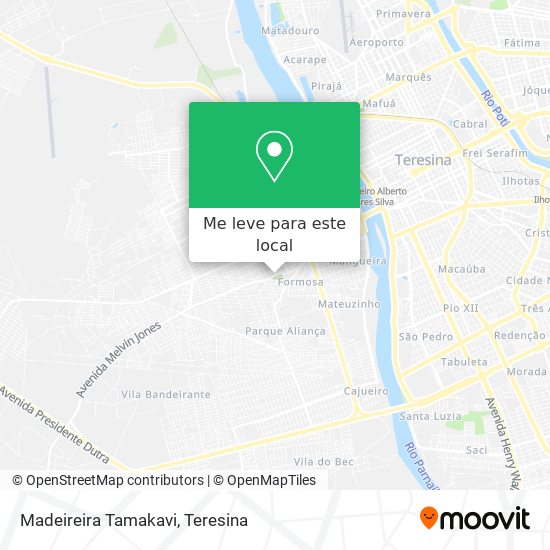 Madeireira Tamakavi mapa