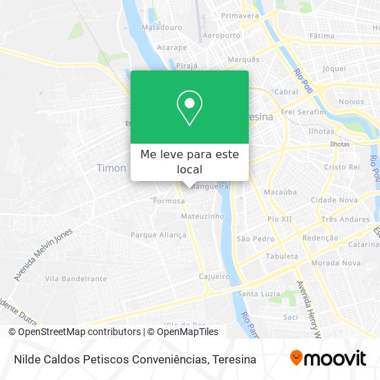 Nilde Caldos Petiscos Conveniências mapa
