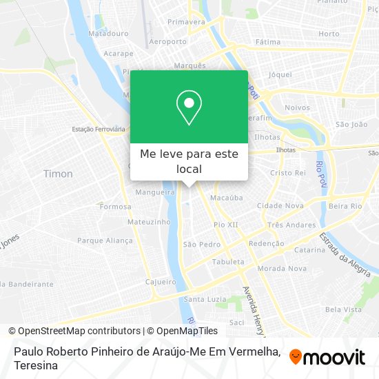 Paulo Roberto Pinheiro de Araújo-Me Em Vermelha mapa