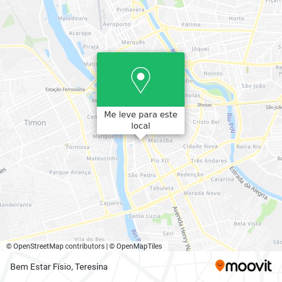Bem Estar Físio mapa