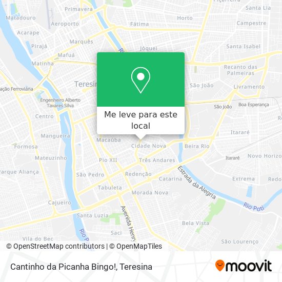 Cantinho da Picanha Bingo! mapa