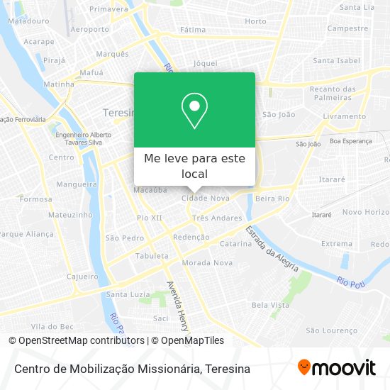 Centro de Mobilização Missionária mapa