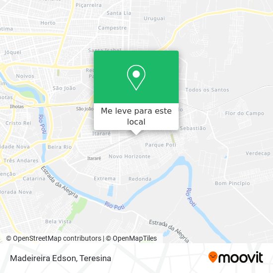 Madeireira Edson mapa