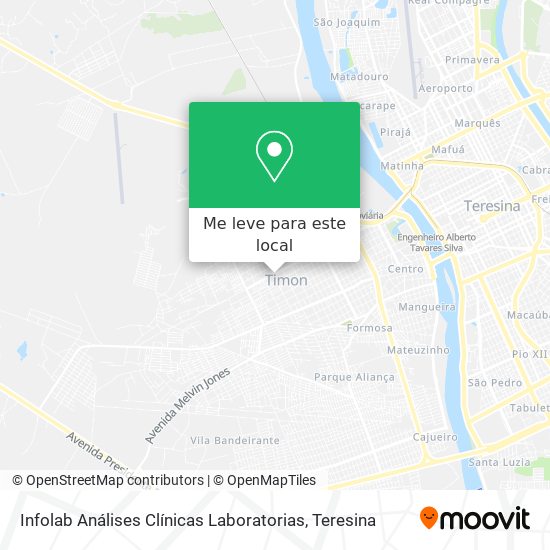 Infolab Análises Clínicas Laboratorias mapa