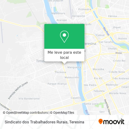 Sindicato dos Trabalhadores Rurais mapa