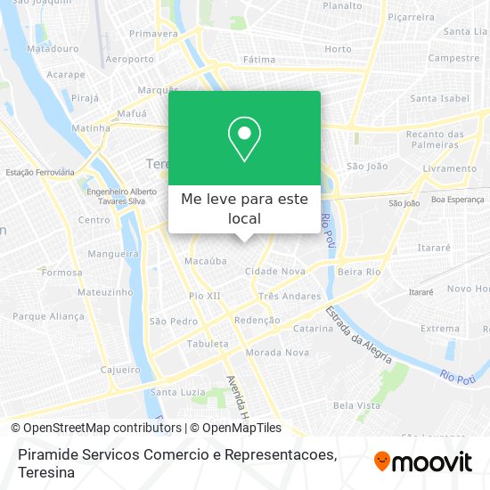 Piramide Servicos Comercio e Representacoes mapa