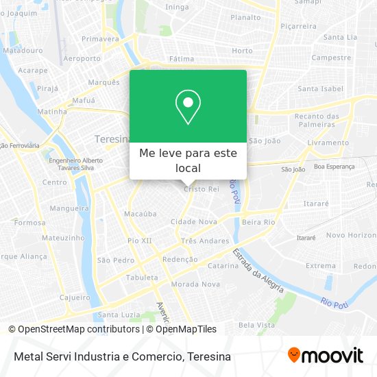 Metal Servi Industria e Comercio mapa