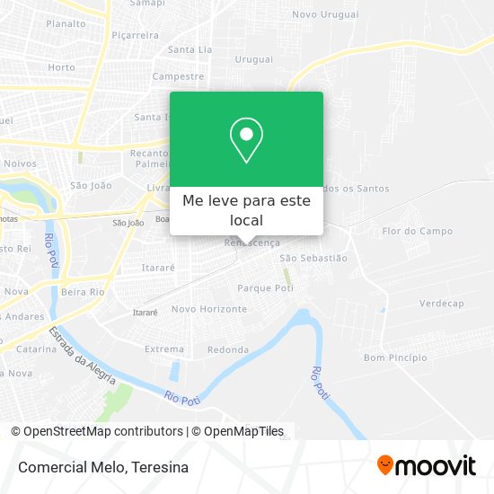 Comercial Melo mapa