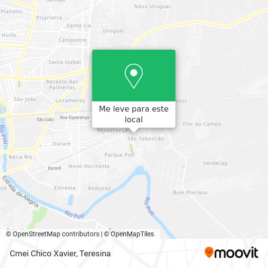 Cmei Chico Xavier mapa