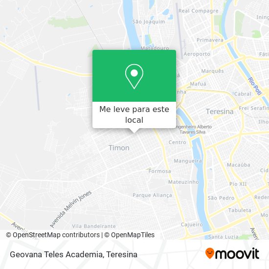 Geovana Teles Academia mapa