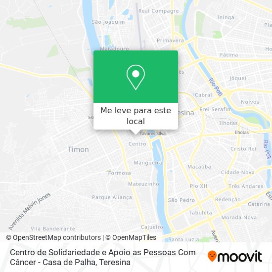 Centro de Solidariedade e Apoio as Pessoas Com Câncer - Casa de Palha mapa