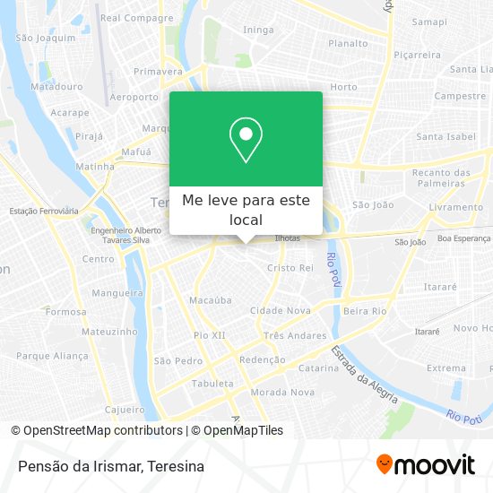 Pensão da Irismar mapa