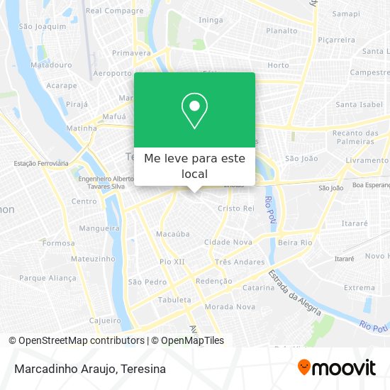 Marcadinho Araujo mapa
