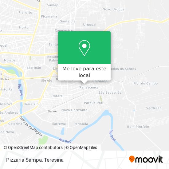 Pizzaria Sampa mapa