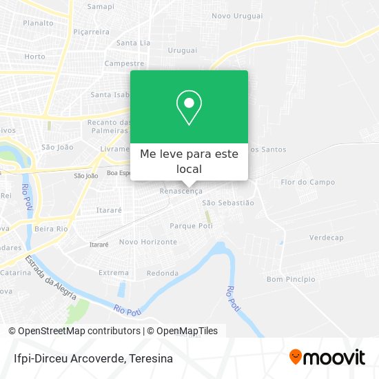 Ifpi-Dirceu Arcoverde mapa