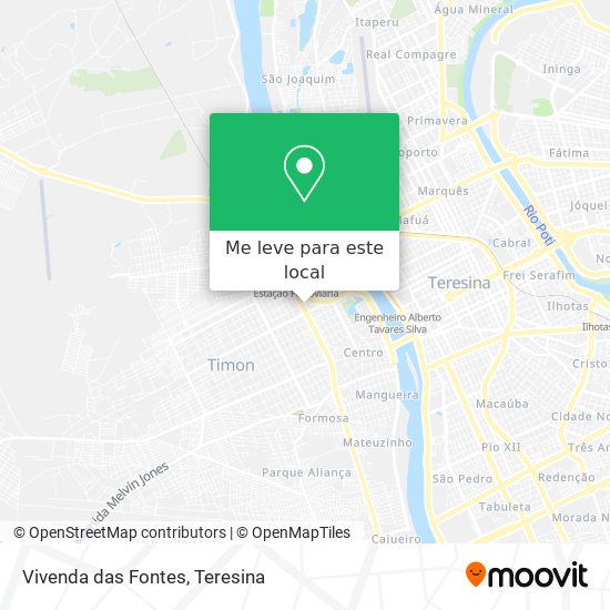 Vivenda das Fontes mapa