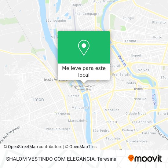 SHALOM VESTINDO COM ELEGANCIA mapa