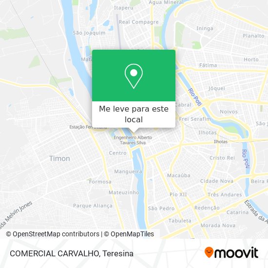 COMERCIAL CARVALHO mapa