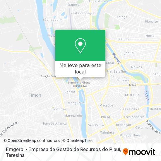Emgerpi - Empresa de Gestão de Recursos do Piauí mapa