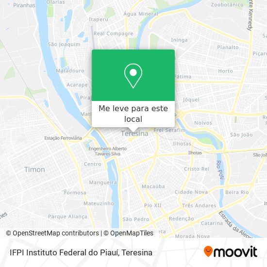 IFPI Instituto Federal do Piauí mapa