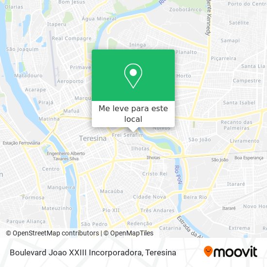 Boulevard Joao XXIII Incorporadora mapa