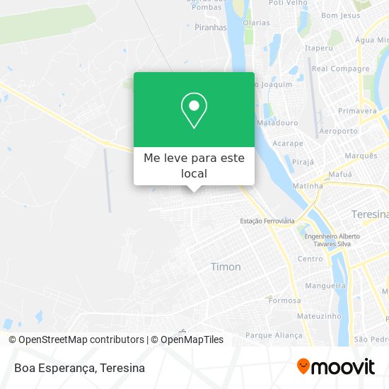 Boa Esperança mapa