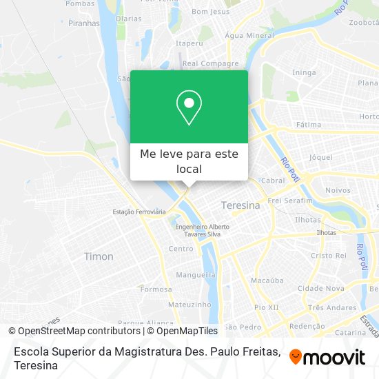 Escola Superior da Magistratura Des. Paulo Freitas mapa