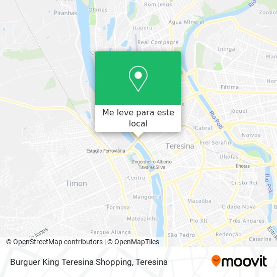 Burguer King Teresina Shopping mapa