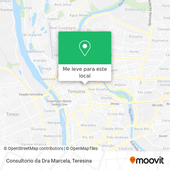 Consultorio da Dra Marcela mapa