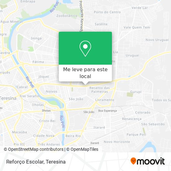 Reforço Escolar mapa
