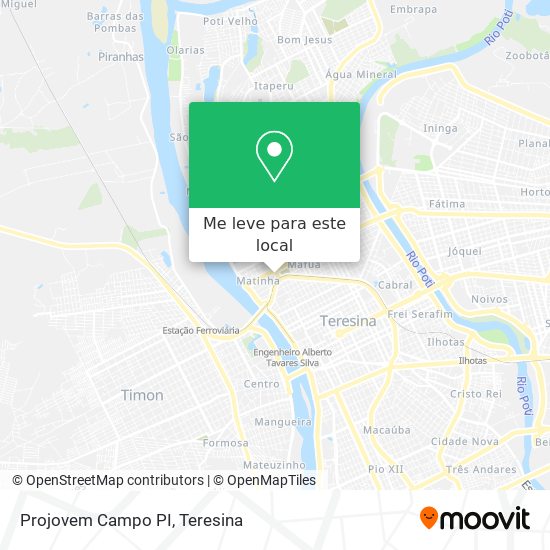Projovem Campo PI mapa