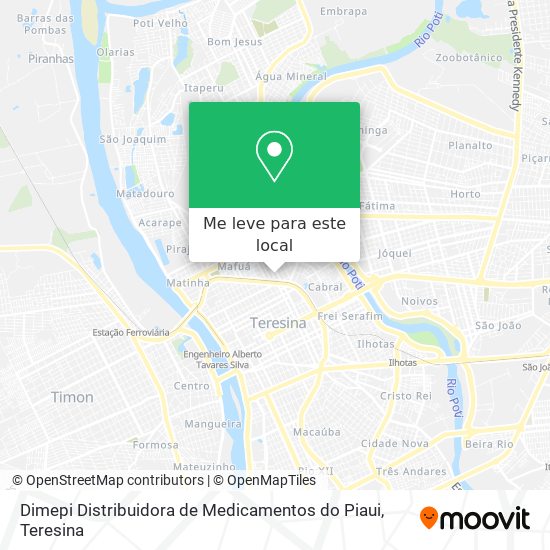 Dimepi Distribuidora de Medicamentos do Piaui mapa