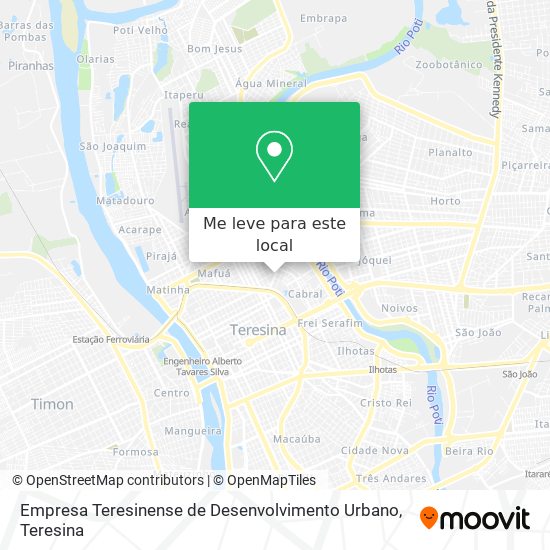 Empresa Teresinense de Desenvolvimento Urbano mapa