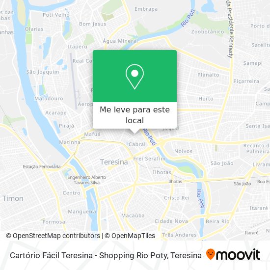 Cartório Fácil Teresina - Shopping Rio Poty mapa