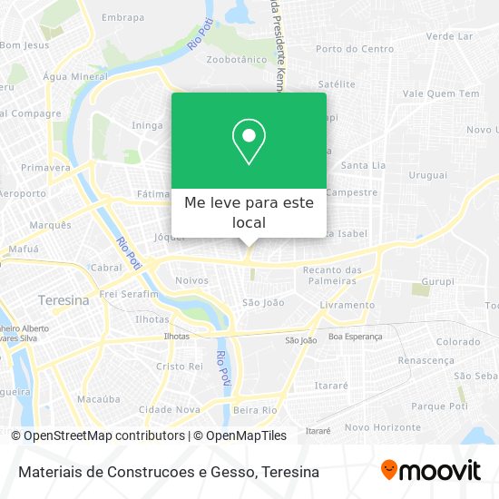 Materiais de Construcoes e Gesso mapa