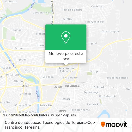 Centro de Educacao Tecnologica de Teresina-Cet-Francisco mapa