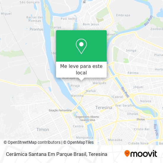 Cerâmica Santana Em Parque Brasil mapa