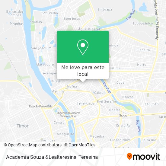 Academia Souza &Lealteresina mapa