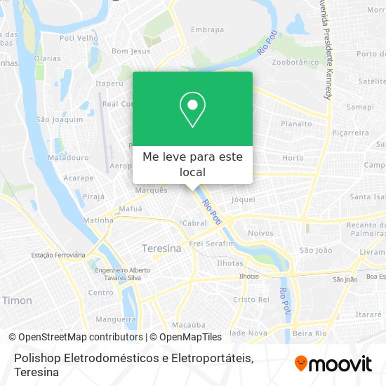 Polishop Eletrodomésticos e Eletroportáteis mapa