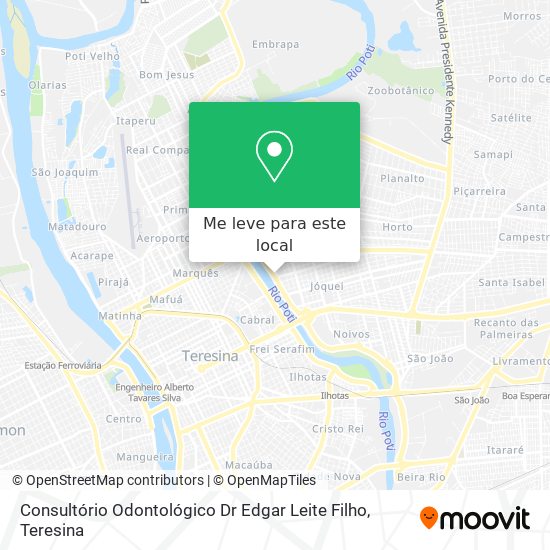 Consultório Odontológico Dr Edgar Leite Filho mapa