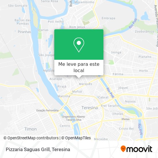Pizzaria Saguas Grill mapa