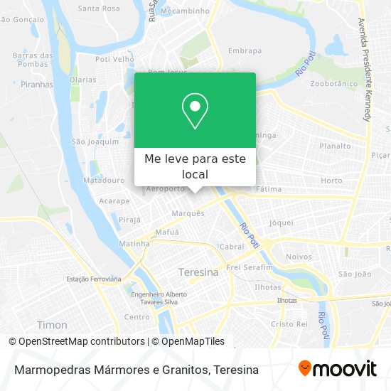 Marmopedras Mármores e Granitos mapa
