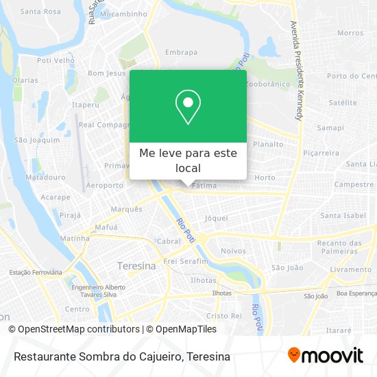 Restaurante Sombra do Cajueiro mapa