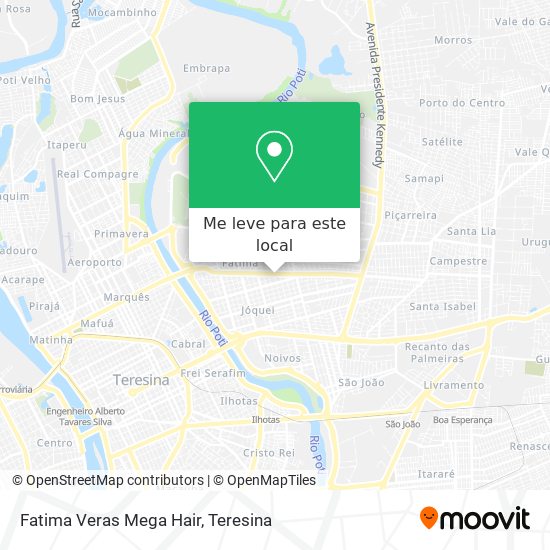 Fatima Veras Mega Hair mapa