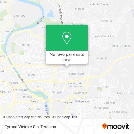 Tyrone Vieira e Cia mapa