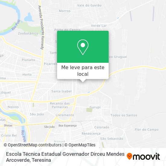 Escola Técnica Estadual Governador Dirceu Mendes Arcoverde mapa