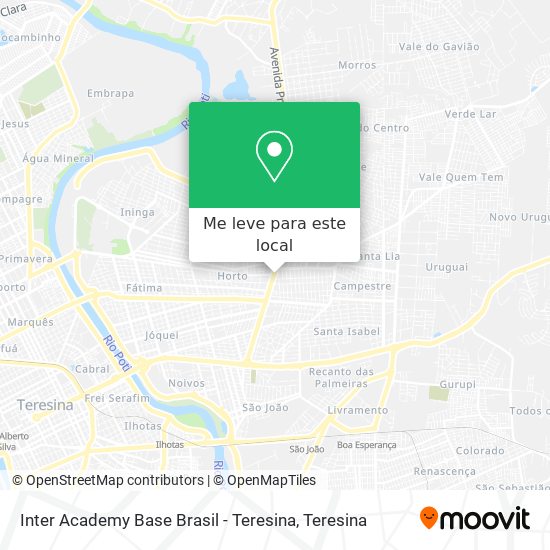 Inter Academy Base Brasil - Teresina mapa