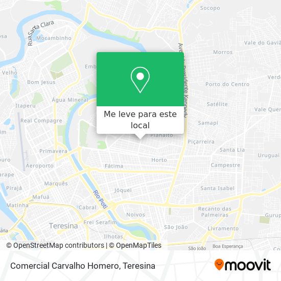 Comercial Carvalho Homero mapa