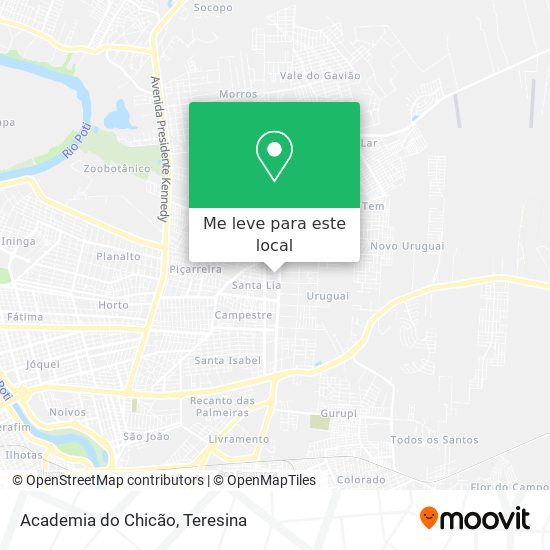 Academia do Chicão mapa
