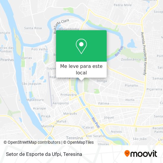 Setor de Esporte da Ufpi mapa